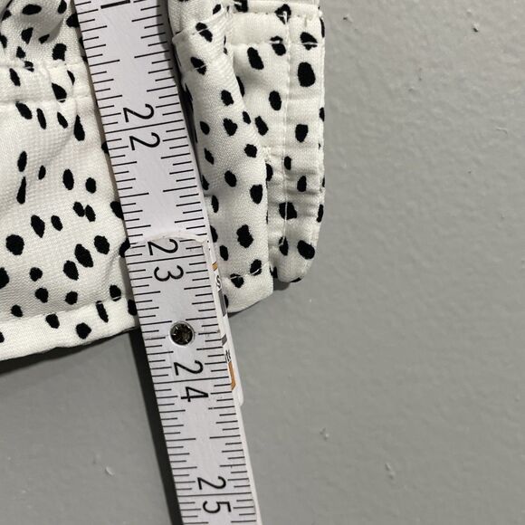 Isabel Maternity Women’s M Black White Roll-Tab Long Sleeve Blouse Back Tie - Picture 10 of 15